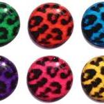 Cheetah Patterned - 6 Piece Home Button Stickers..