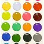 Glitter - 24 Pieces 3d Semi-circular Home Button..