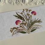 Pink - Handmade Pressed Flowers Card
