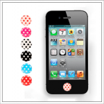 Polka Dots - 6 Piece Home Button Stickers For..
