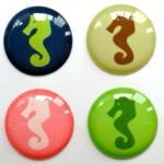 Seahorse - 8 Piece Home Button Stickers For Apple..