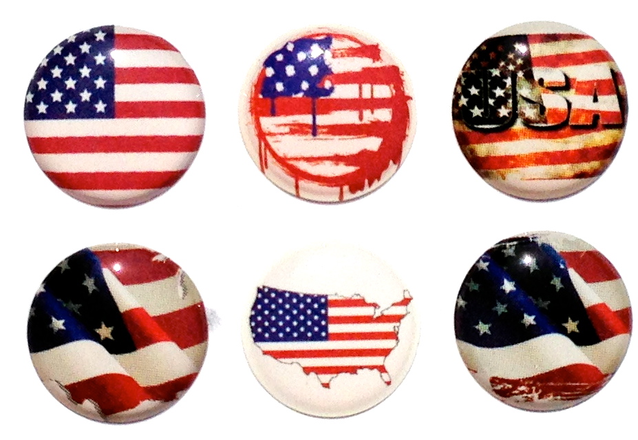 Usa Flag - 6 Piece Home Button Decal Stickers For Apple Iphone, Ipad, Ipad Mini, Itouch