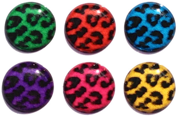 Cheetah Patterned - 6 Piece Home Button Stickers For Apple Iphone, Ipad, Ipad Mini, Itouch