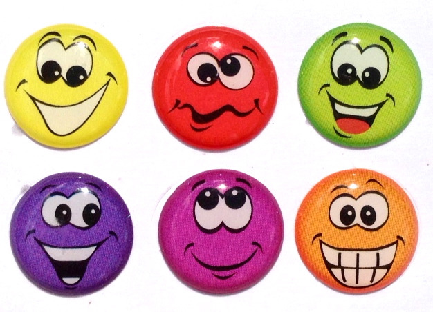 Goofy Faces - 6 Piece Home Button Stickers For Apple Iphone, Ipad, Ipad Mini, Itouch